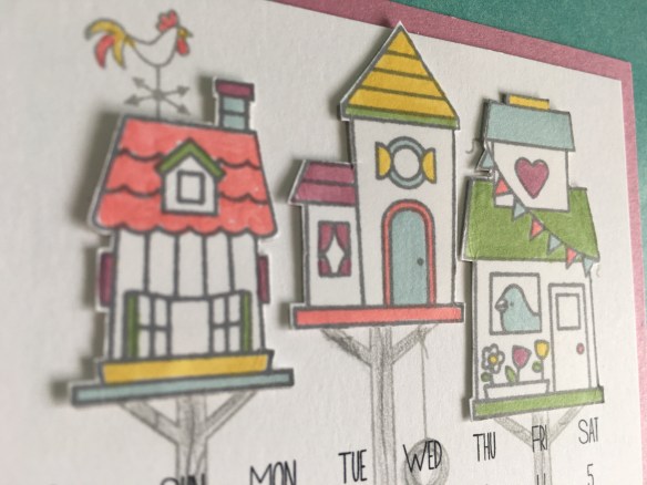 Maui Stamper Stampin' Up! DIY Easel Calendar May 2018 Flying Home