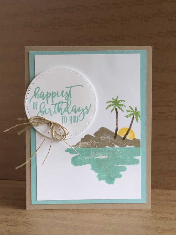 Maui Stamper Stampin' Up! Waterfront Picture Perfect Birthday