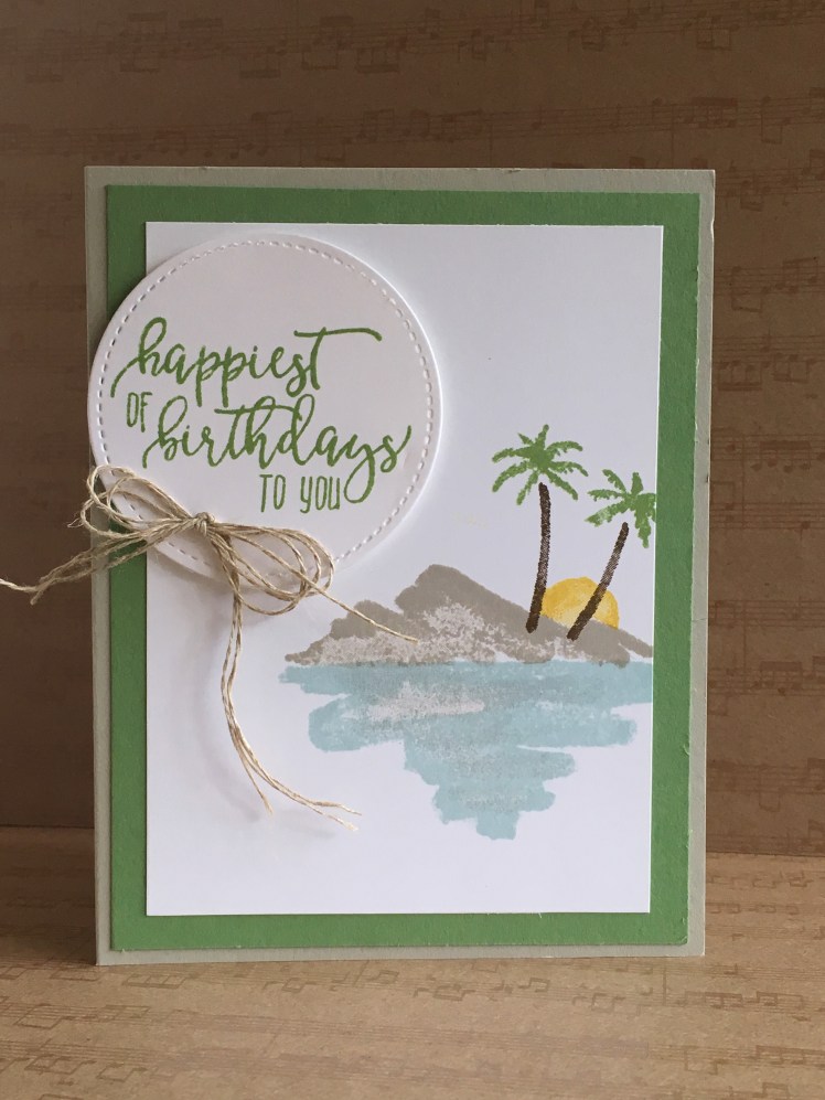 Maui Stamper Stampin' Up! Waterfront Picture Perfect Birthday