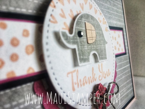 Maui Stamper Stampin' Up! Little Gray Elephant #CI38