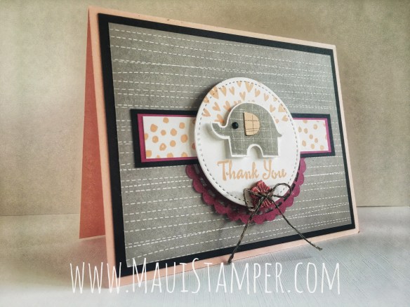 Maui Stamper Stampin' Up! Little Gray Elephant #CI38