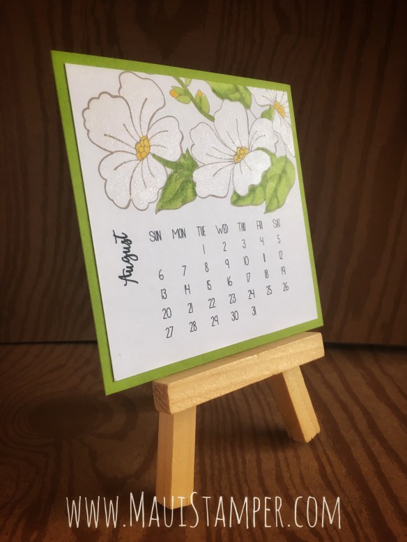 Maui Stamper Stampin' Up! Blended Seasons DIY Easel Calendar