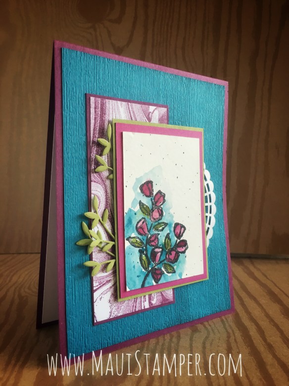 Maui Stamper Stampin' Up! Petal Palette with Brusho