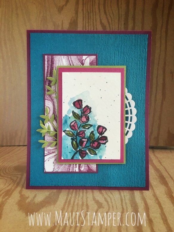 Maui Stamper Stampin' Up! Petal Palette with Brusho