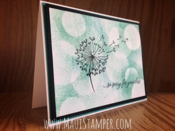 Maui Stamper Stampin' Up! Dandelion Wishes Bokeh Technique