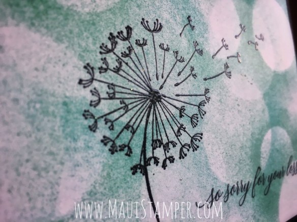 Maui Stamper Stampin' Up! Dandelion Wishes Bokeh Technique