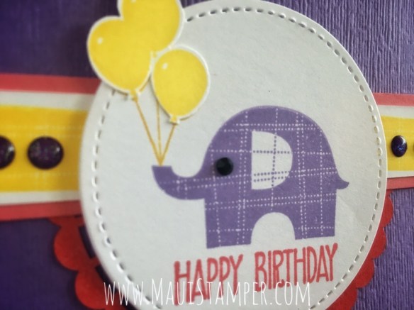 Maui Stamper Stampin' Up! Little Elephant Highland Heather