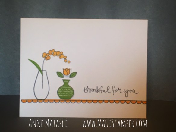 Maui Stamper Stampin' Up! Varied Vases Mango Medley