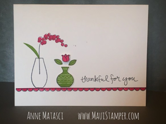 Maui Stamper Stampin' Up! Varied Vases Melon Mambo