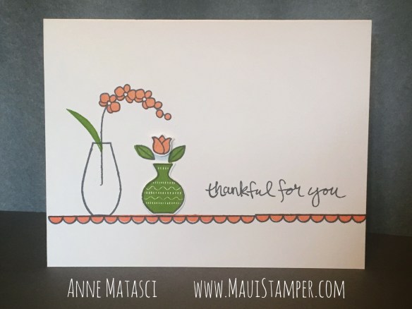 Maui Stamper Stampin' Up! Varied Vases Grapefruit Grove
