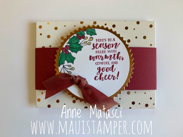 Maui Stamper Stampin' Up! First Frost Deluxe Gift Card Holder 