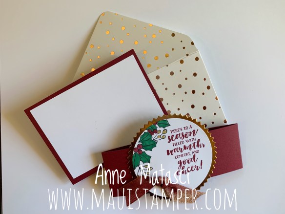 Maui Stamper Stampin' Up! First Frost Deluxe Gift Card Holder 