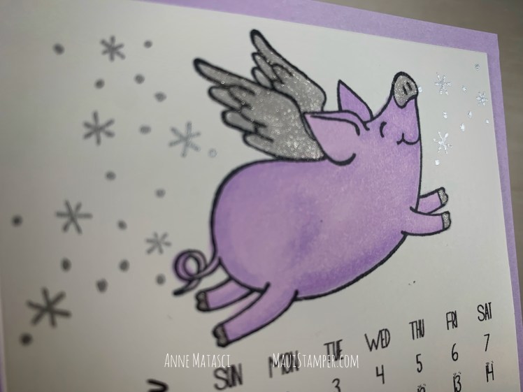 Maui Stamper Stampin Up This Little Piggy DIY Easel Calendar 2020