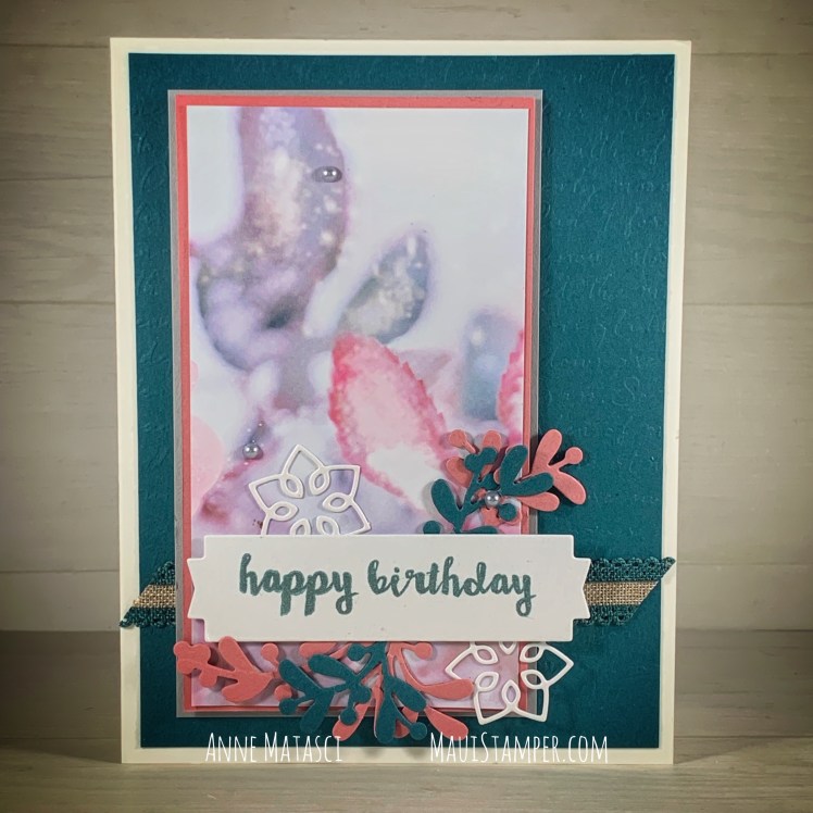 Maui Stamper Stampin' Up! Feels Like Frost DSP with Christmas Layers Die