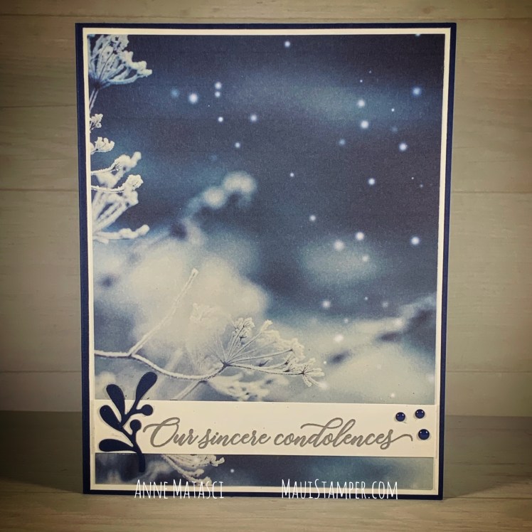 Maui Stamper Stampin' Up! Feels Like Frost Condolences