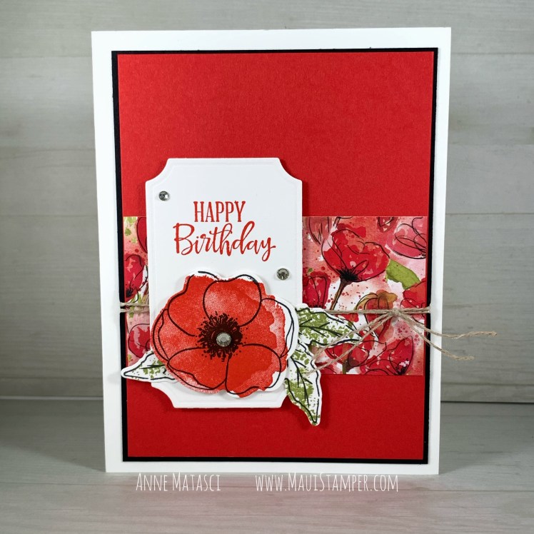 Maui Stamper Stampin Up Painted Poppies