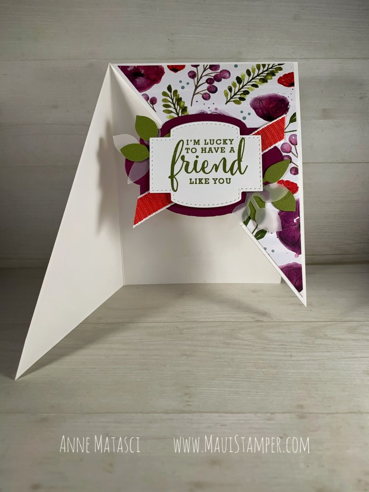 Maui Stamper Stampin Up Triangle Fun Fold