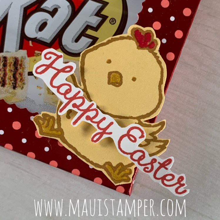 Maui Stamper Stampin Up Welcome Easter Kit Kat Bar