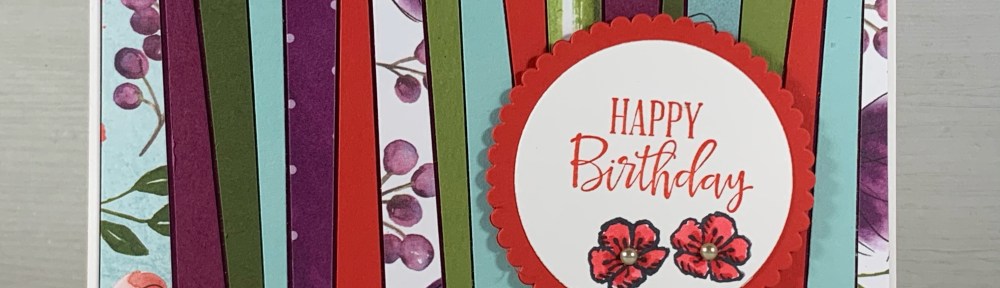 Maui Stamper Stampin Up Scrappy Strip Technique Paper Piercing