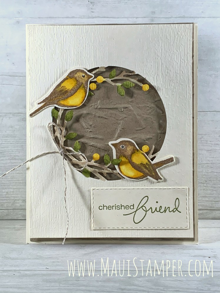 Maui Stamper Stampin Up Birds and Branches card