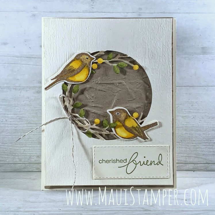 Maui Stamper Stampin Up Birds & Branches card