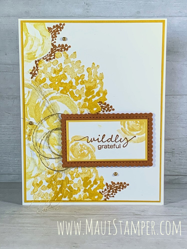 Maui Stamper Stampin Up Beautiful Friendship Split Card Technique