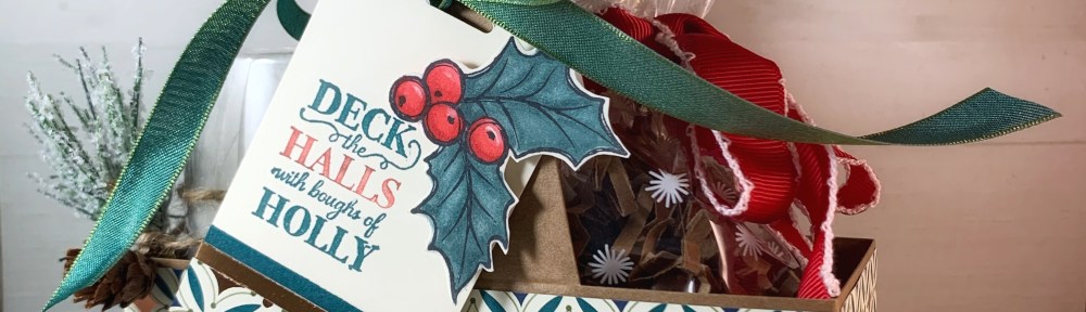 Maui Stamper Stampin Up Brightly Gleaming Mini Coffee Carrier gift packaging