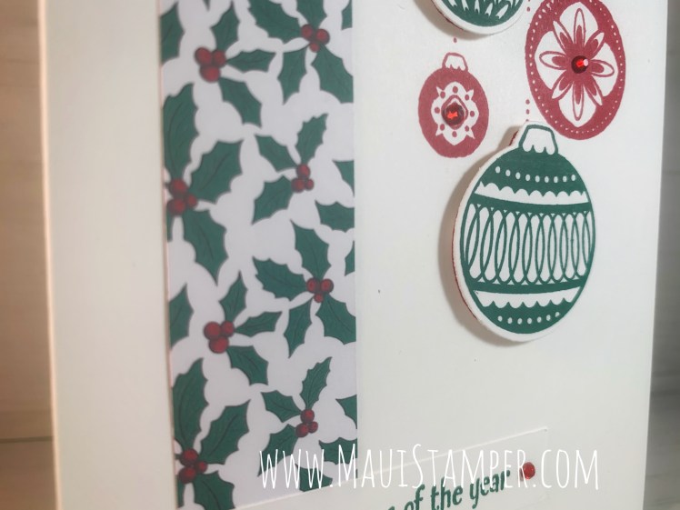 Maui Stamper Stampin Up Ornamental Envelope Handmade Christmas Card