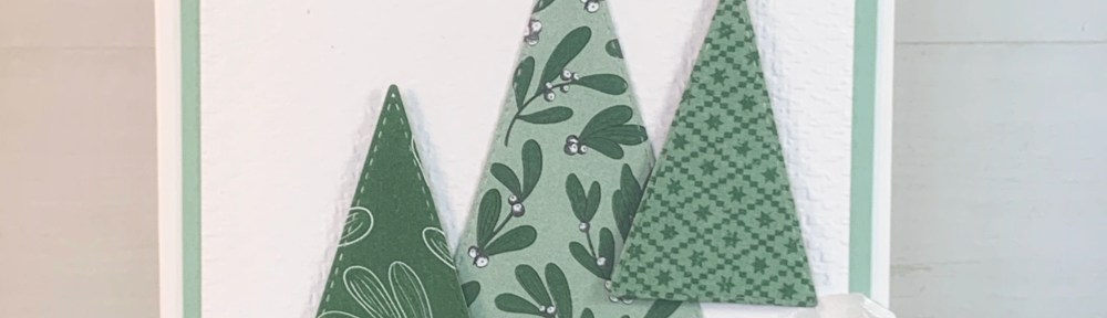 Maui Stamper Stampin Up Tis the Seasons Stitched Triangle Tree handmade card