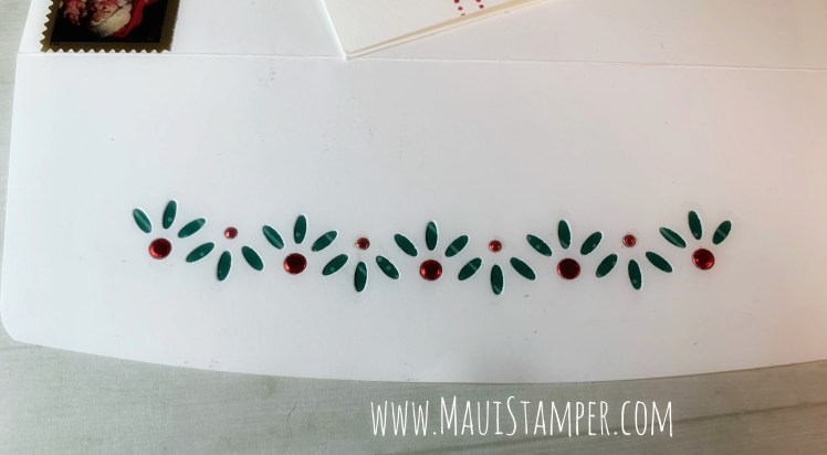 Maui Stamper Stampin Up Ornamental Envelope Handmade Christmas Card