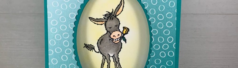 Maui Stamper Stampin Up Darling Donkey Oh So Ombre DSP