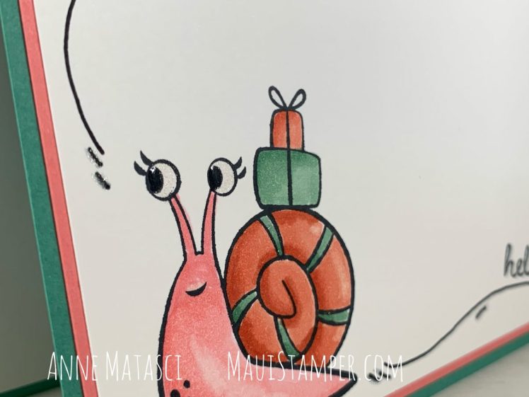 Maui Stamper Stampin Up Snail Mail Pretty Perennials Happy card