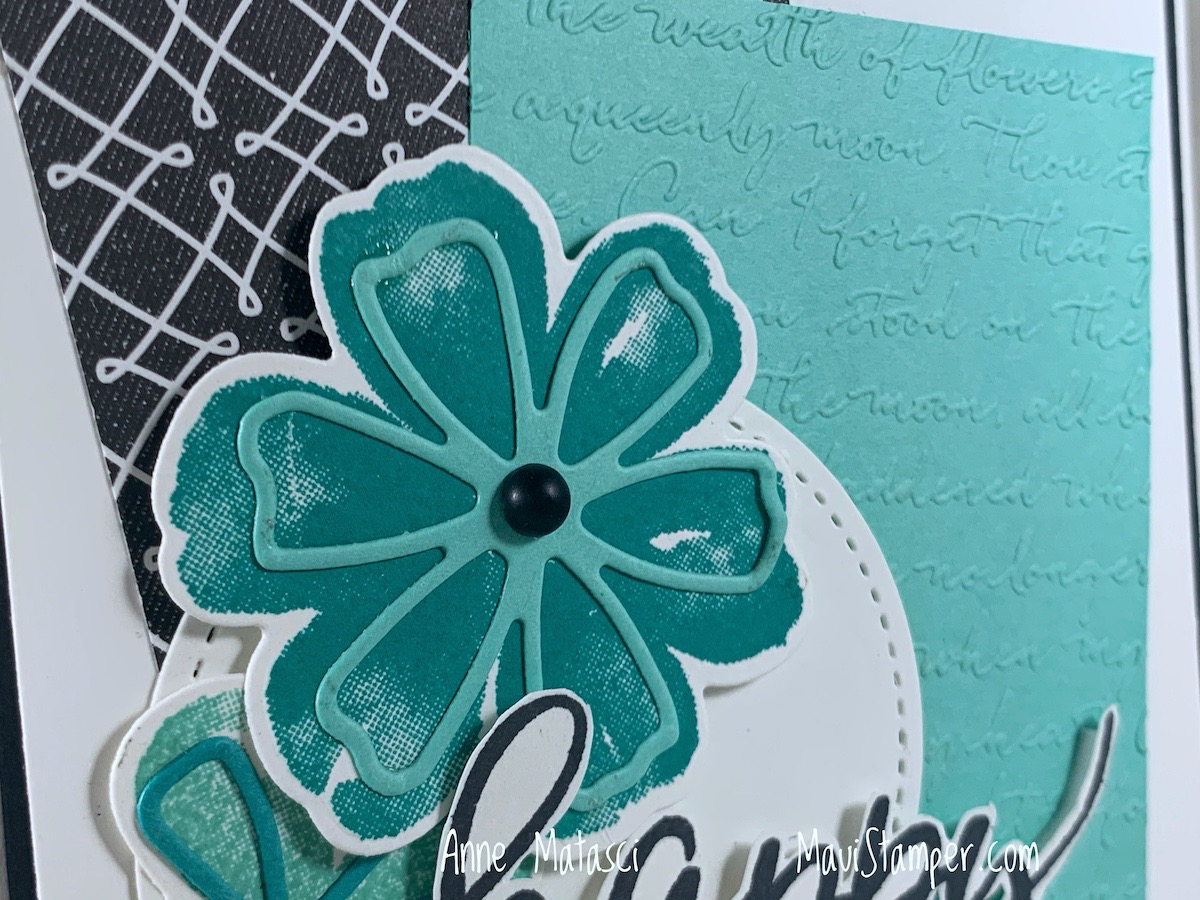Maui Stamper Stampin Up Pretty Perennials True Love DSP Scripty birthday card