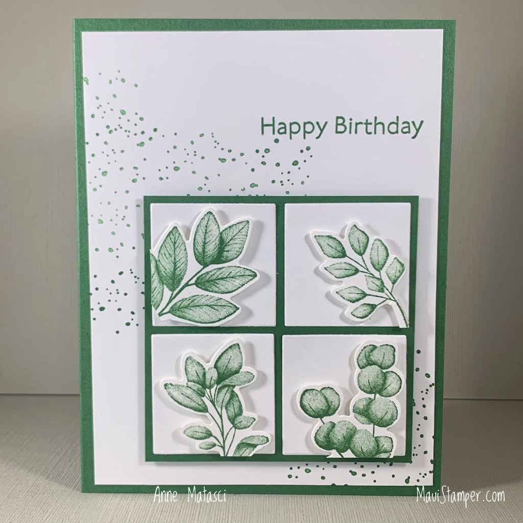 Maui Stamper Stampin Up Forever Fern Monochromatic card