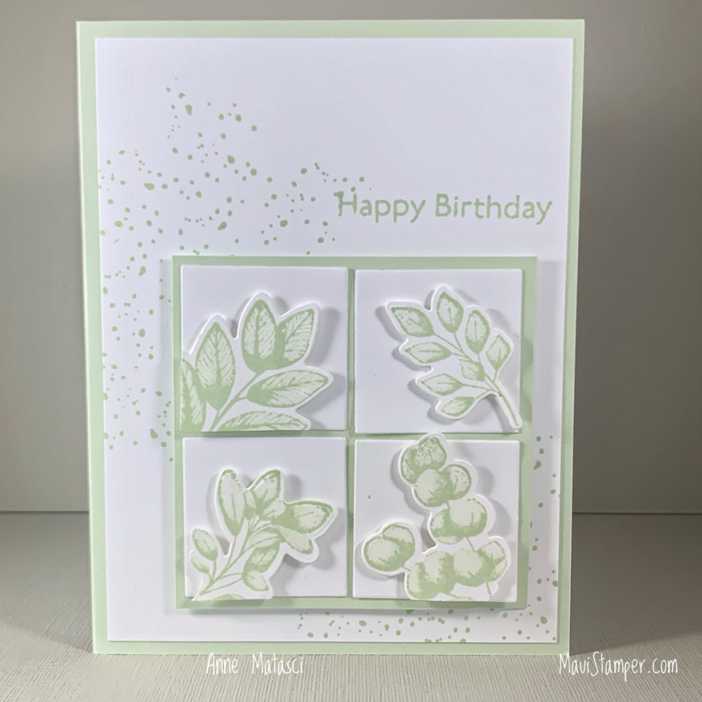 Maui Stamper Stampin Up Forever Fern Monochromaticbirthday card