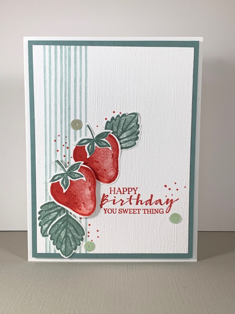 Maui Stamper Stampin Up Sweet Strawberry birthday card