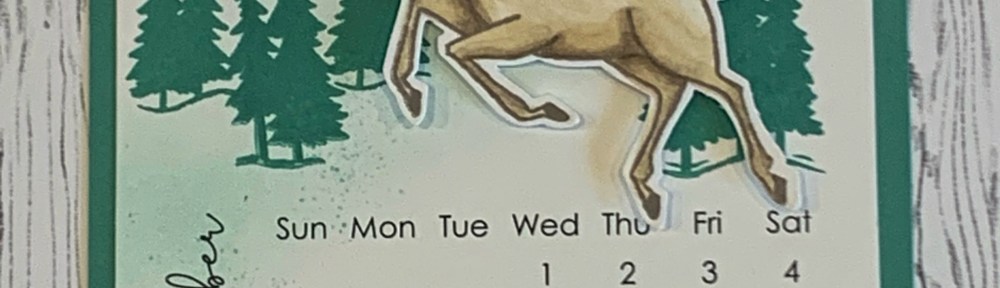 Maui Stamper Stampin Up Peaceful Deer 2021 DIY Easel Calendar