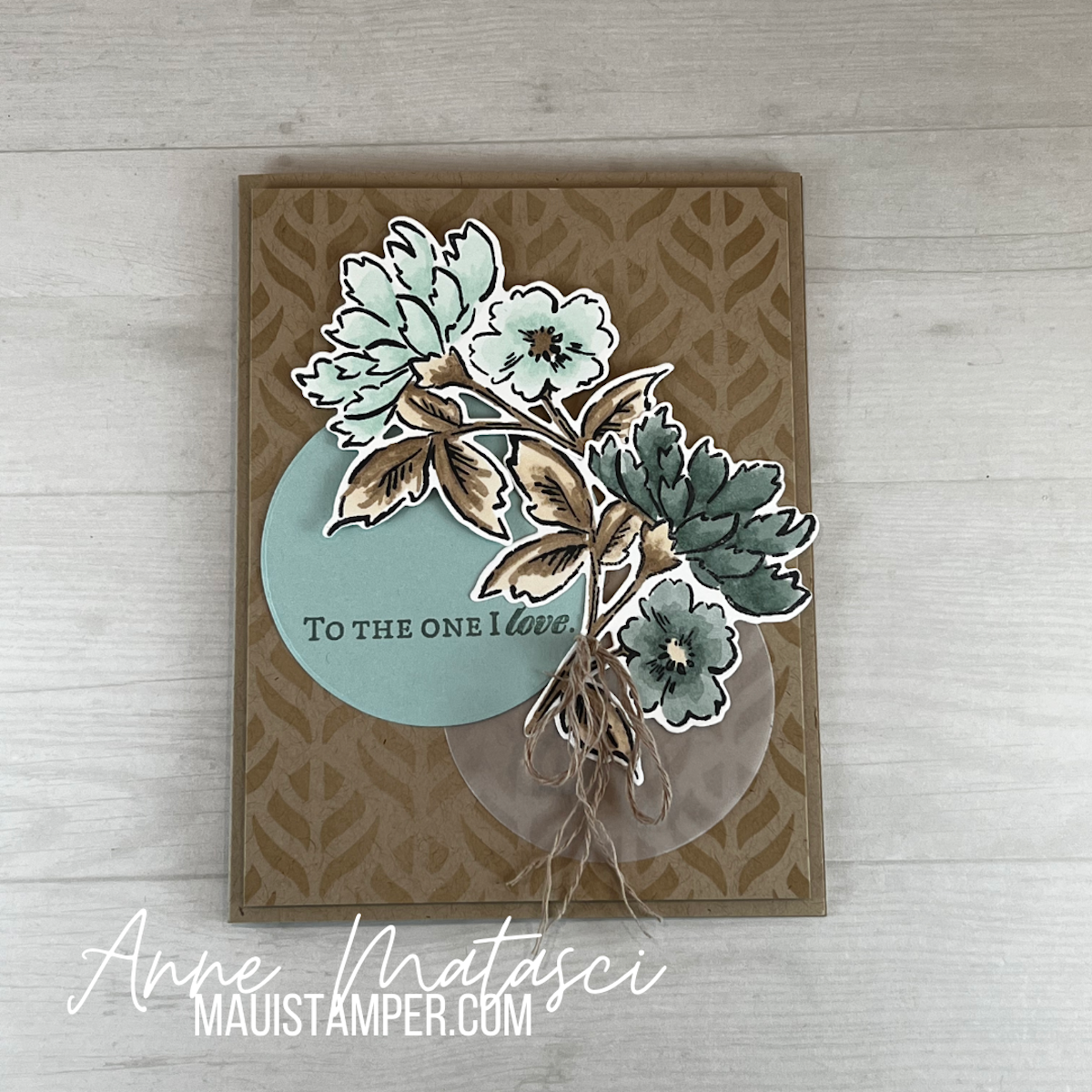 MauiStamper Stampin' Up! #BasicMasks #DIY #Handmadecard #OneILove #Valentines #HandPenned