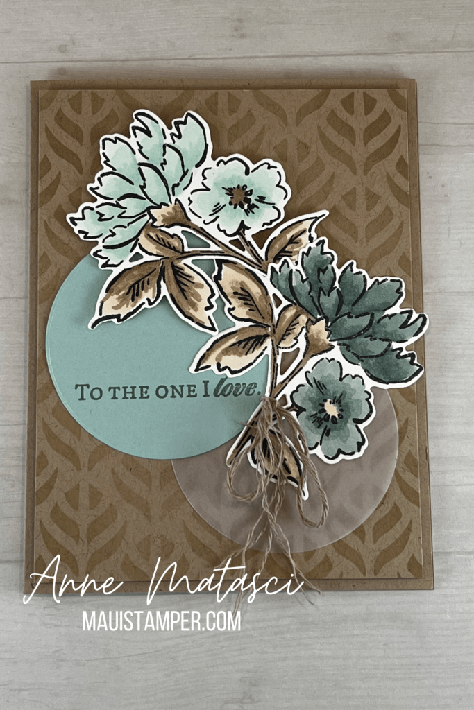 MauiStamper Stampin' Up! #BasicMasks #DIY #Handmadecard #OneILove #Valentines #HandPenned