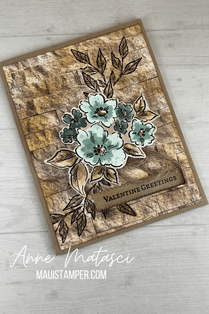 MauiStamper Stampin' Up! #HandPenned #Valentine #DIY #handmadecard #StampinBlends