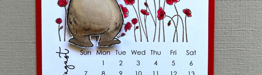 Maui Stamper Stampin' Up! 2022 DIY Easel Calendar Painted-Poppies Count-on-Me