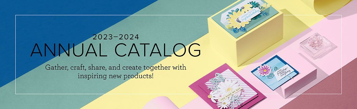 text 2023-2024 Annual Catalog with craft images