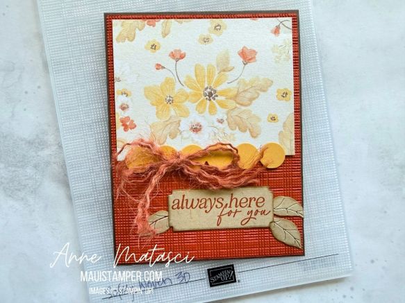 an autumnal greeting card