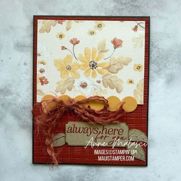 an autumnal greeting card